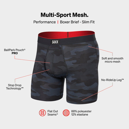 Men’s Multi-Sport Performance Boxer Brief 6inch