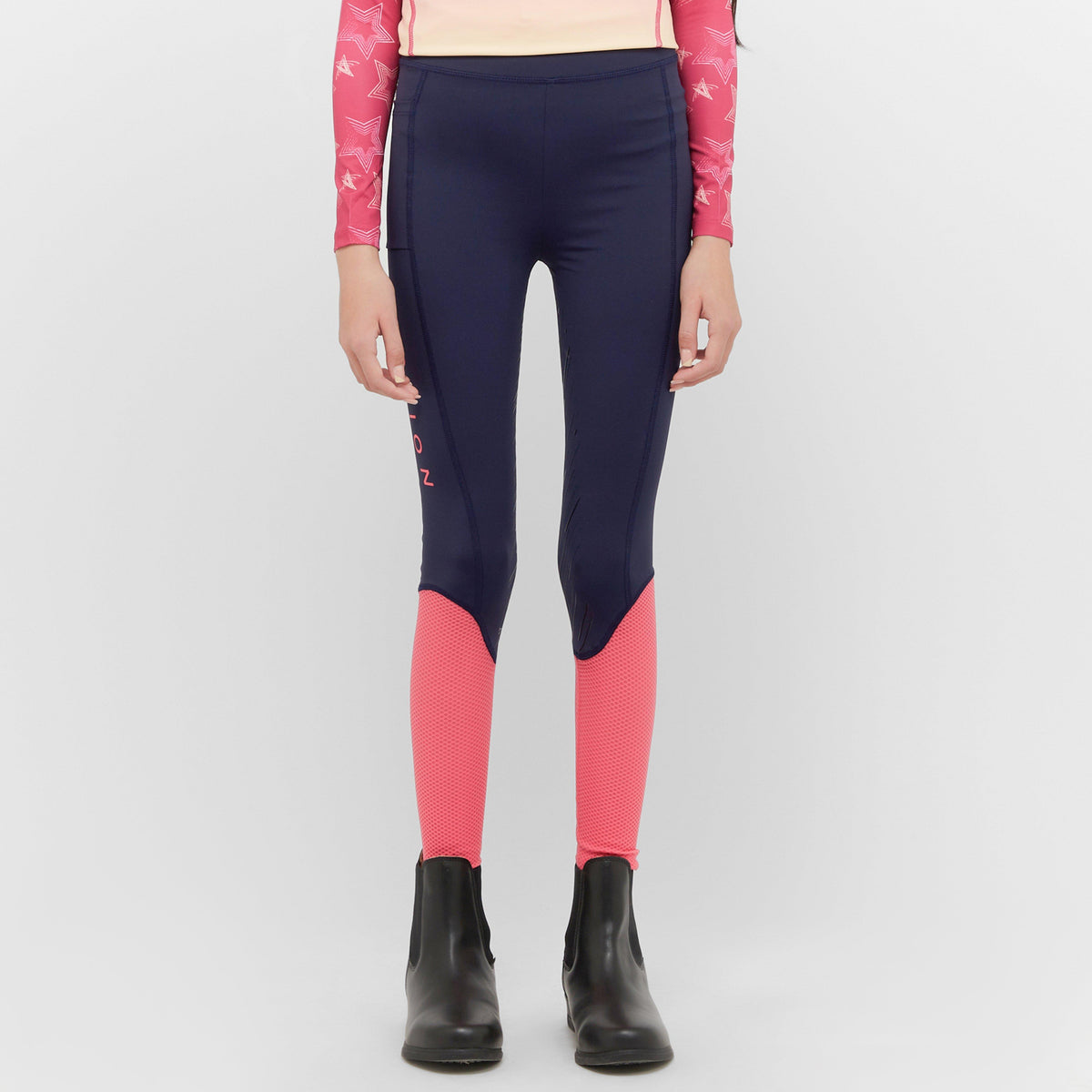 Kids’ Rhythm Mesh Riding Tights