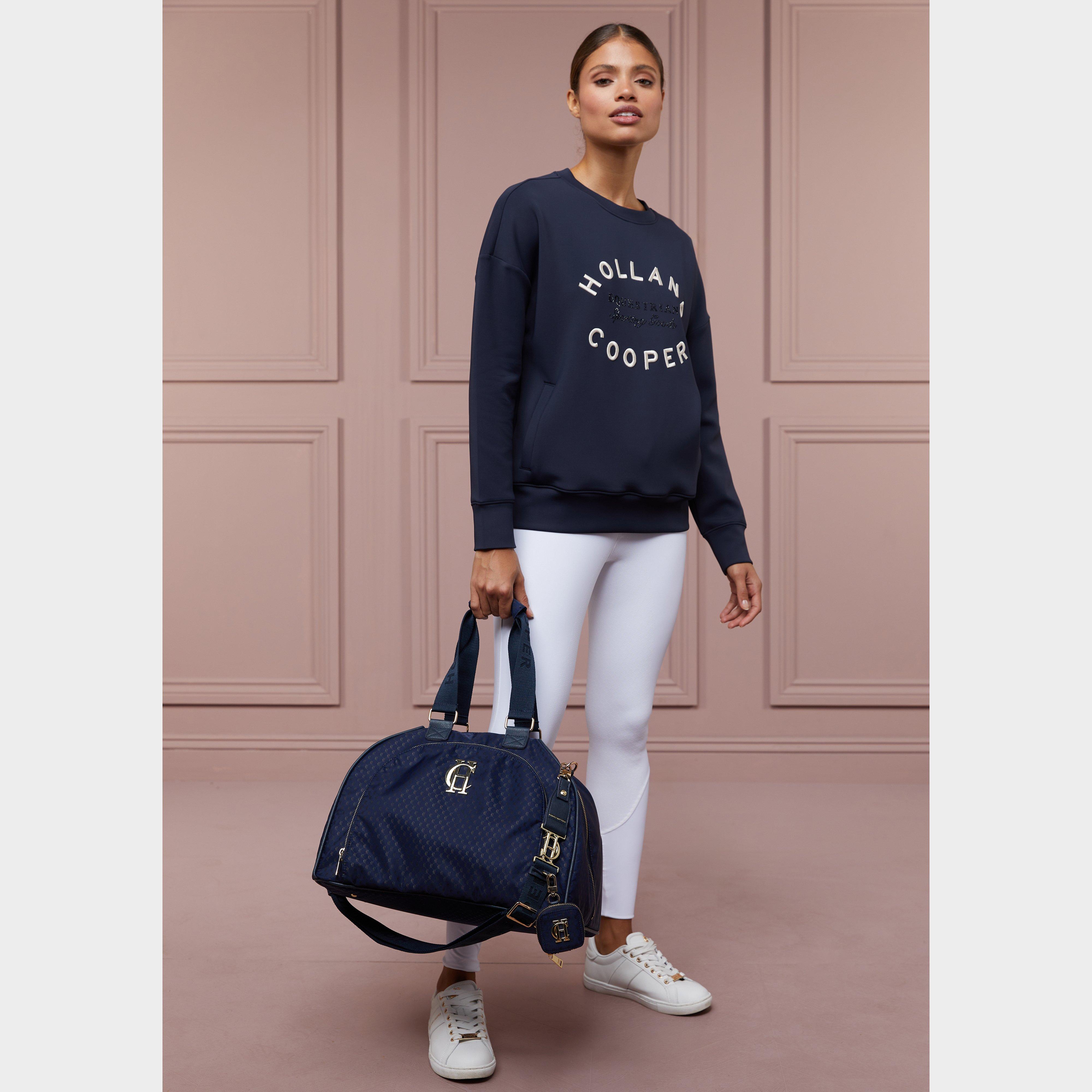 Womens Crystal Crew Neck Sweater