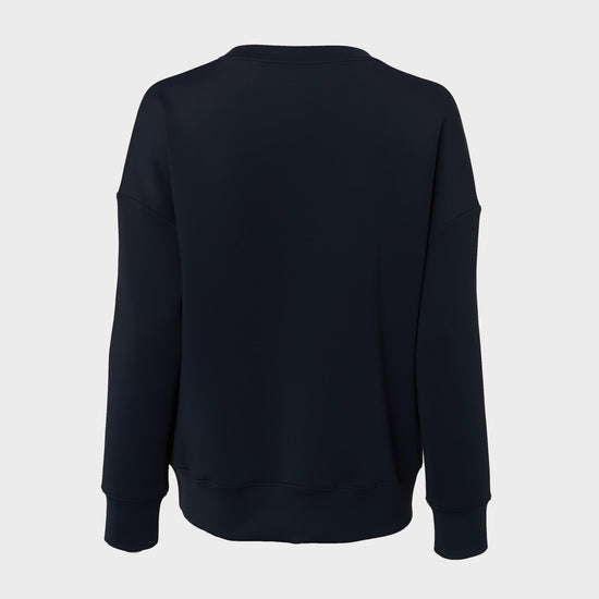 Womens Crystal Crew Neck Sweater