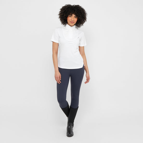 Women’s Short Sleeve Tie Shirt White