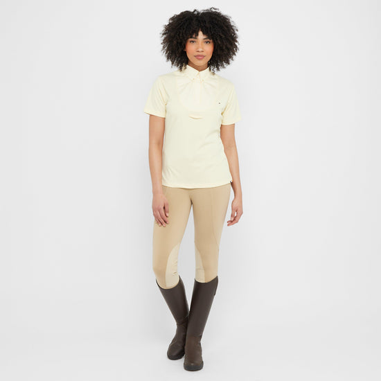 Women’s Short Sleeve Tie Shirt Yellow