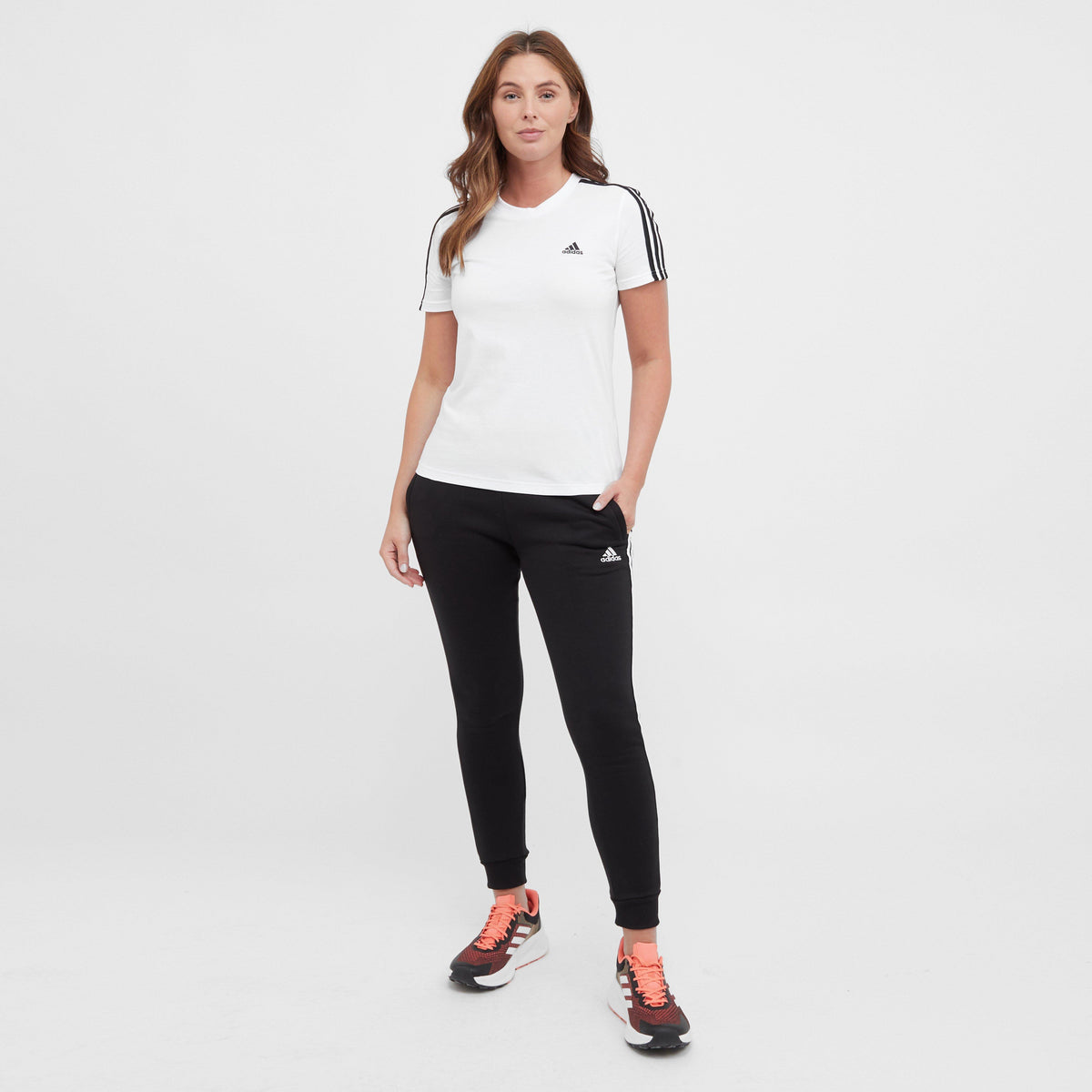 Women's 3 Stripe Fleece Jogging Bottoms