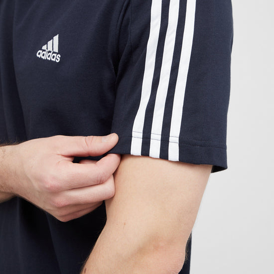 Men's Essentials Single Jersey 3-Stripes Tee