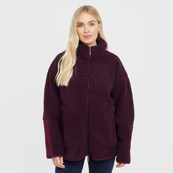 Women’s Plush Textured Zip Up Fleece
