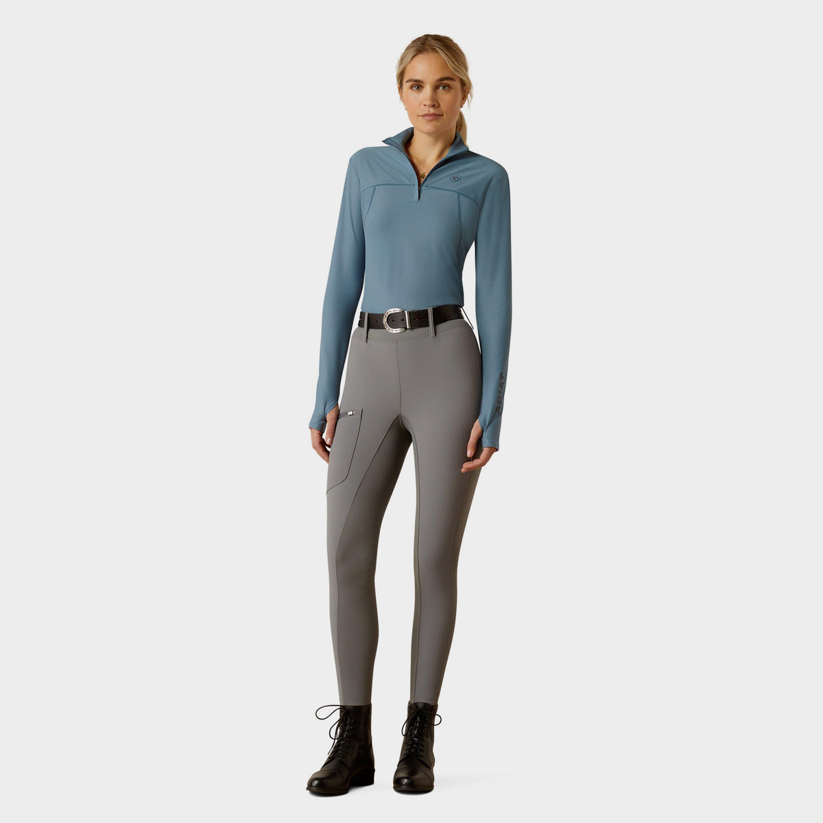 Womens Lowell 3.0 1/4 Zip Base Layer Bluestone