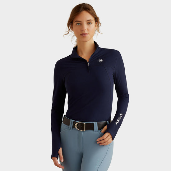 Womens Lowell 3.0 1/4 Zip Base Layer Navy Eclipse