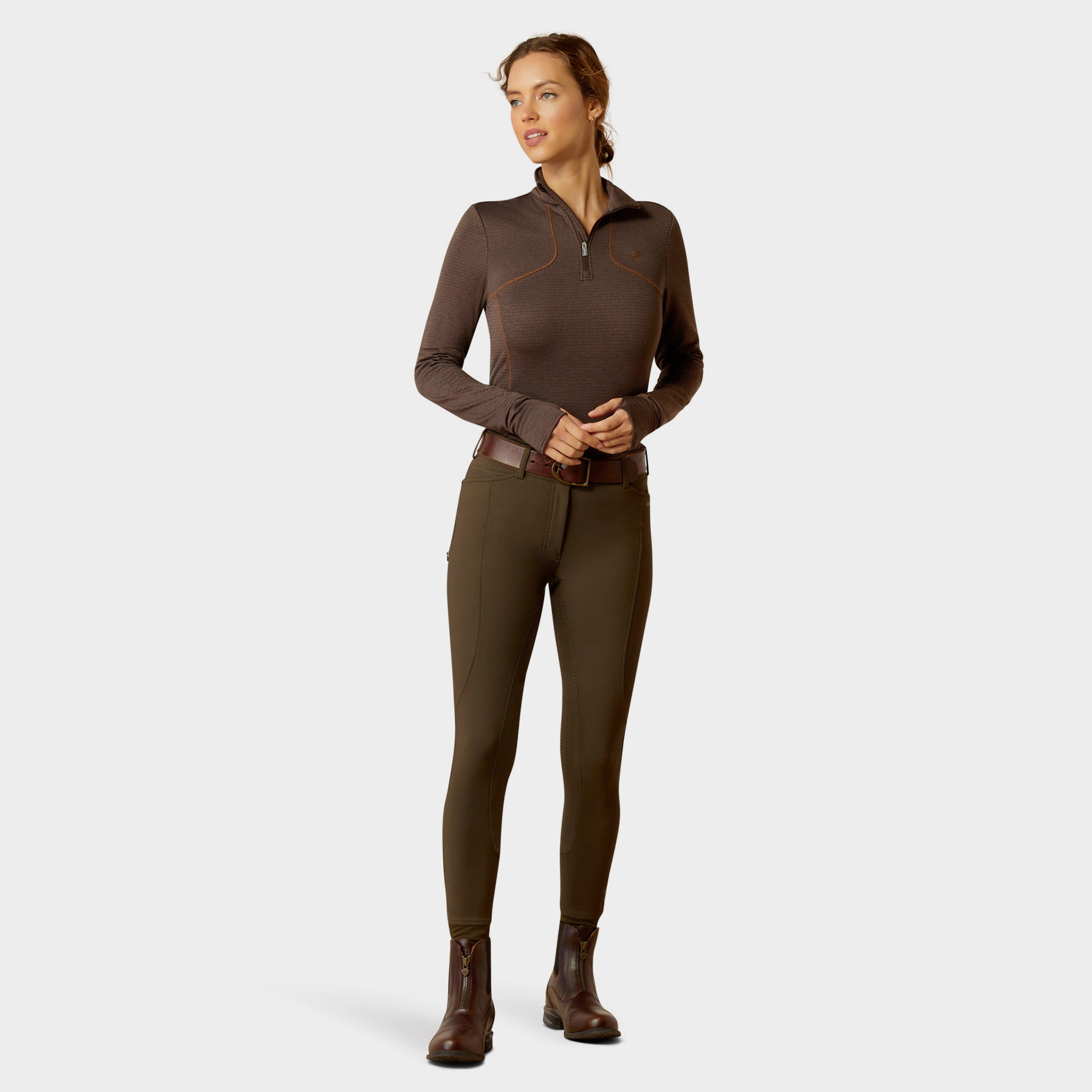 Womens Gridwork 1/4 Zip Base Layer