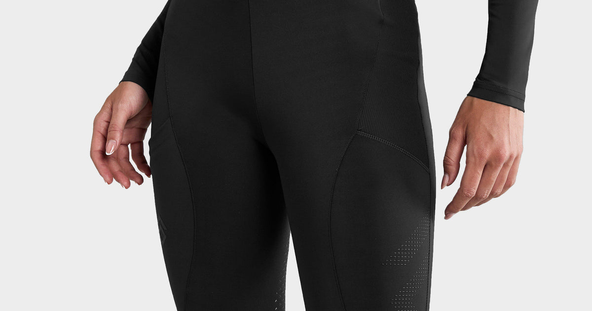 Black Aztec Diamond Women’s Core Full Seat Riding Leggings Black – GO ...