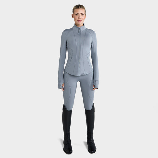 Women’s Core Full Seat Riding Leggings Ash Blue
