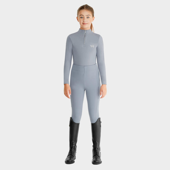 Kids’ Young Rider Baselayer Ash Blue