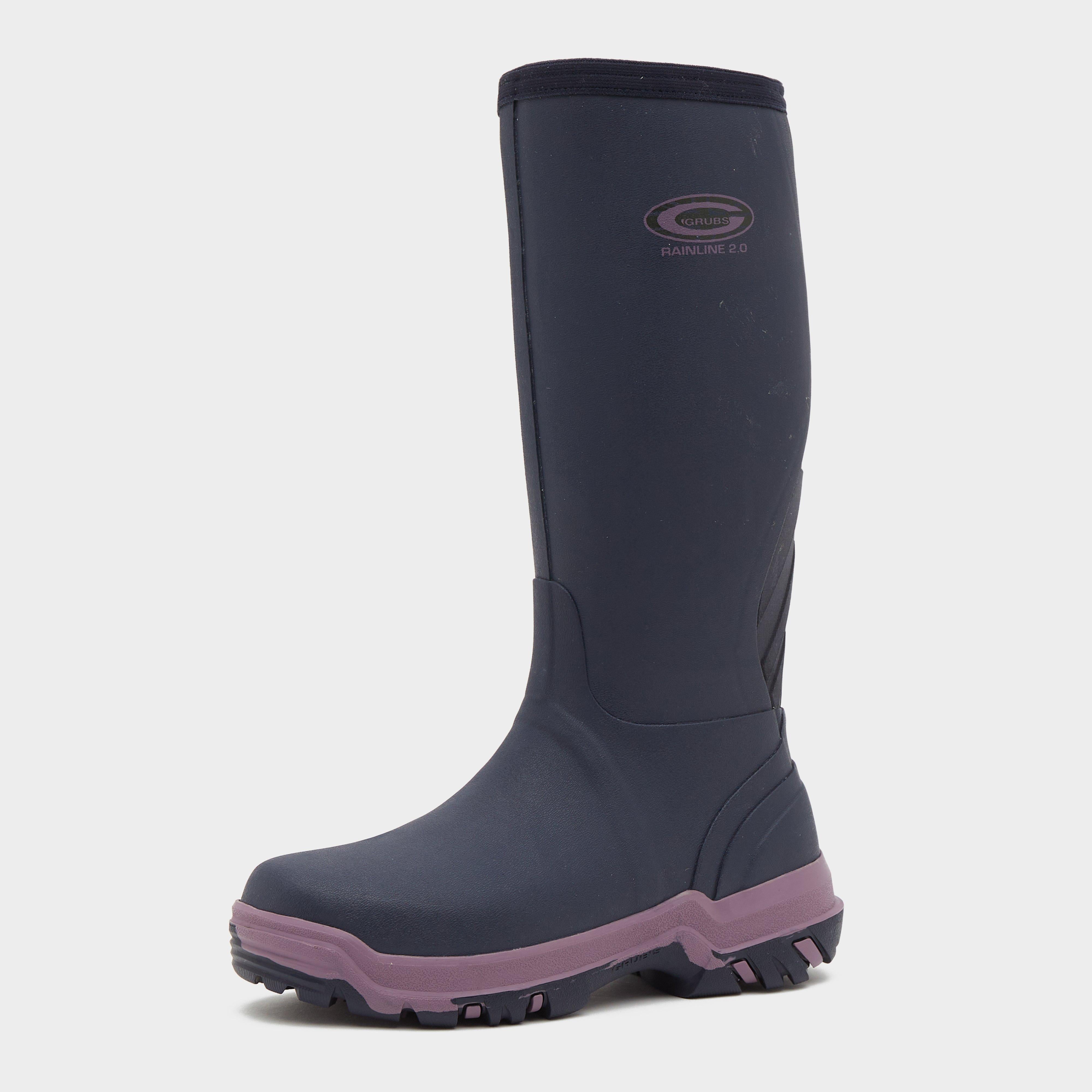 Womens Rainline 2.0 Wellington Boots Aubergine
