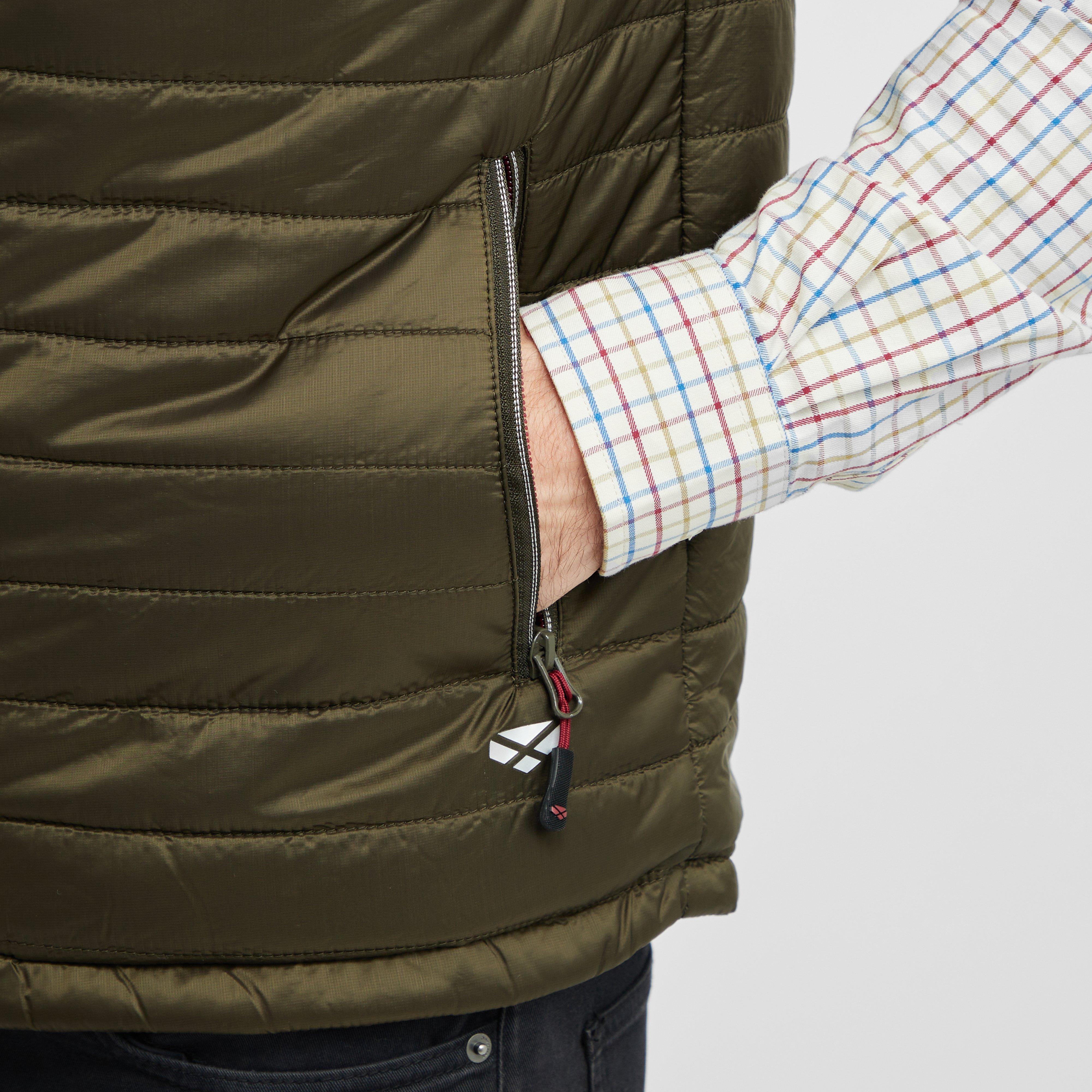 Mens Kingston Rip-Stop Gilet Olive/Merlot