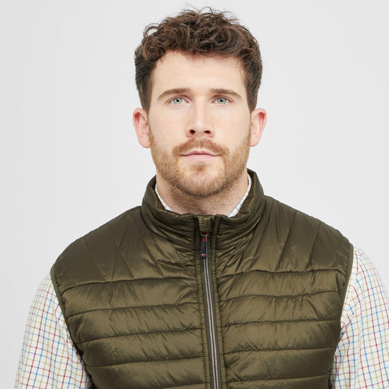 Mens Kingston Rip-Stop Gilet Olive/Merlot
