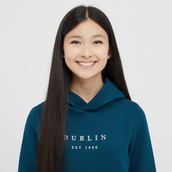 Kid's Lilah Lurex Logo Hoodie
