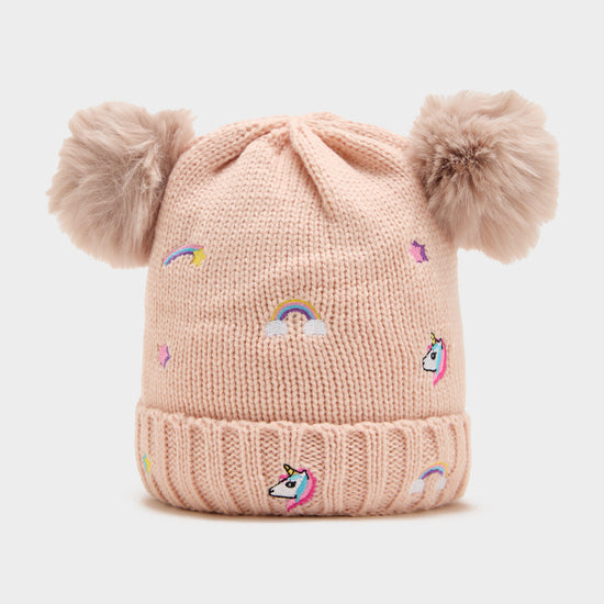 Kids's Embroidered Fun Beanie