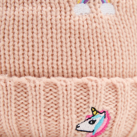 Kids's Embroidered Fun Beanie