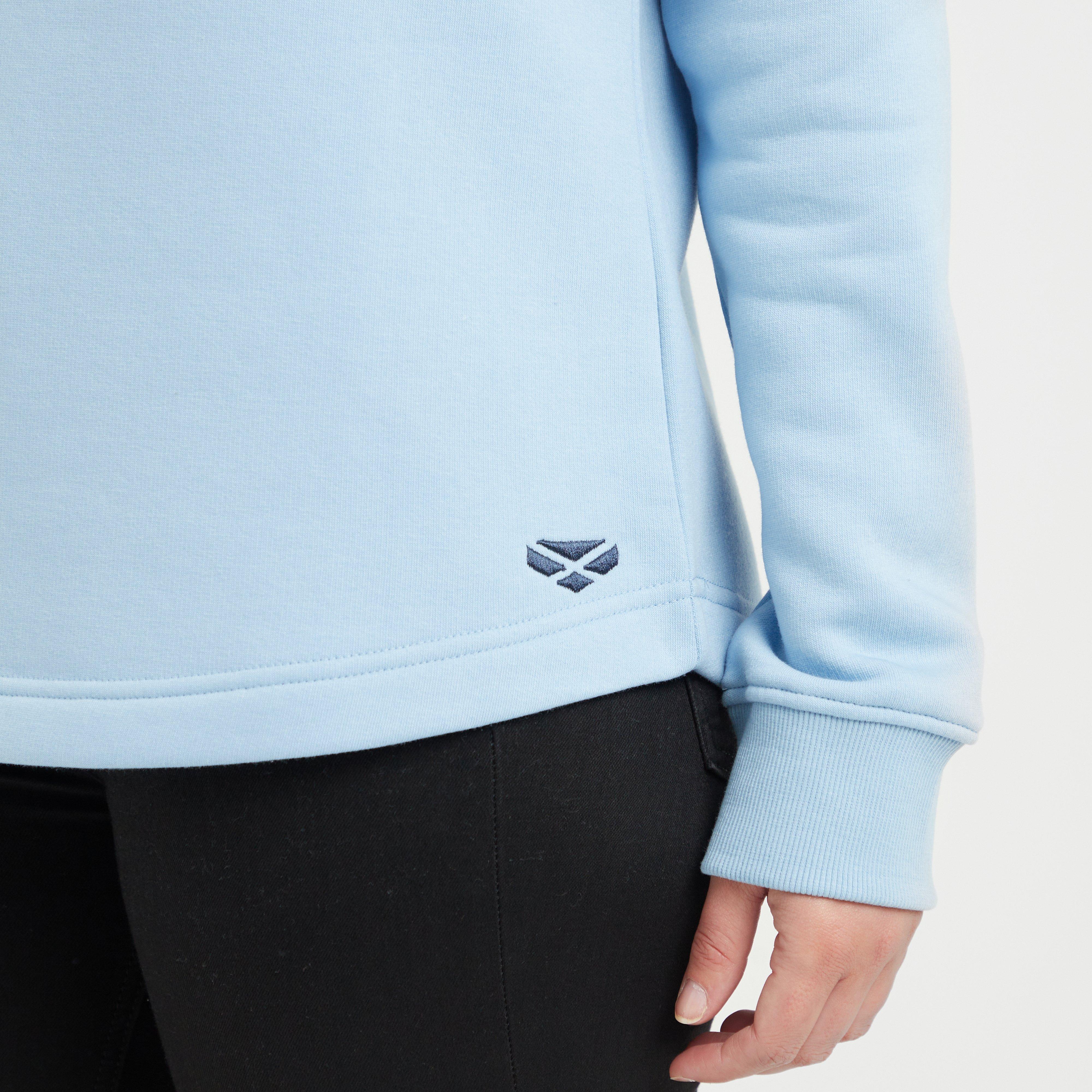 Womens Dumfries 1888 1/4 Zip Sweatshirt Pink/White/Blue