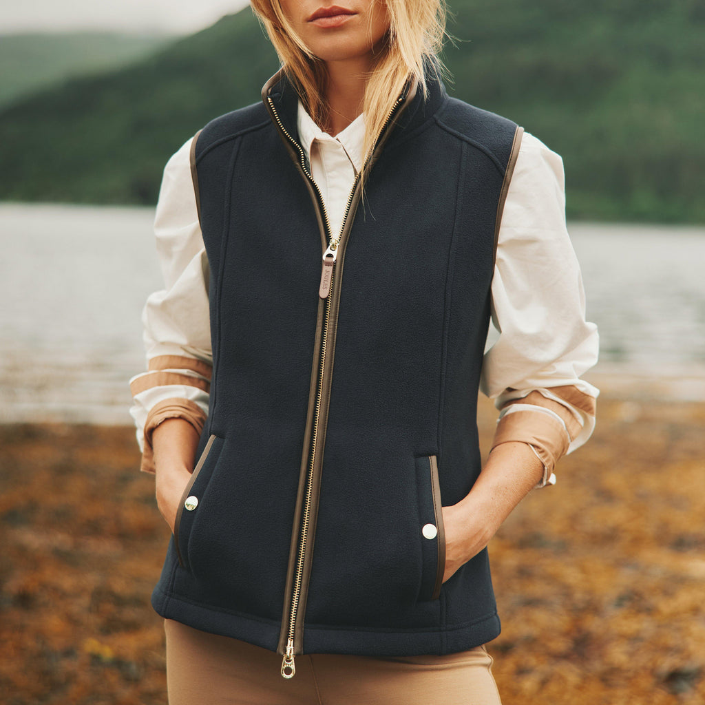 Women Fairbourne Fleece Gilet Navy