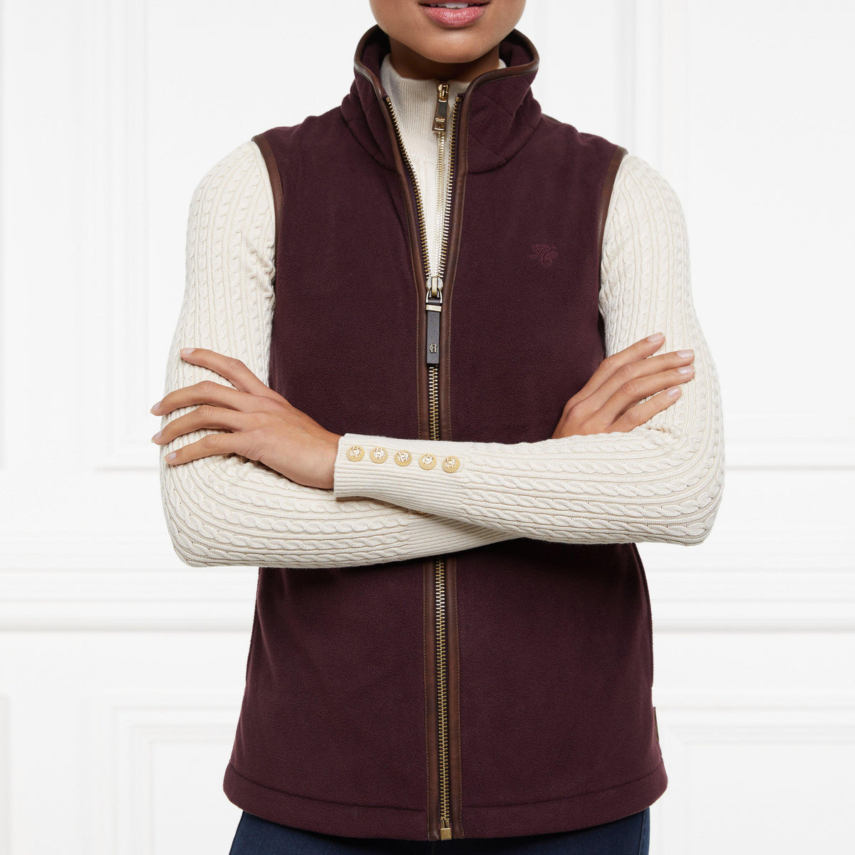 Womens Country Fleece Gilet