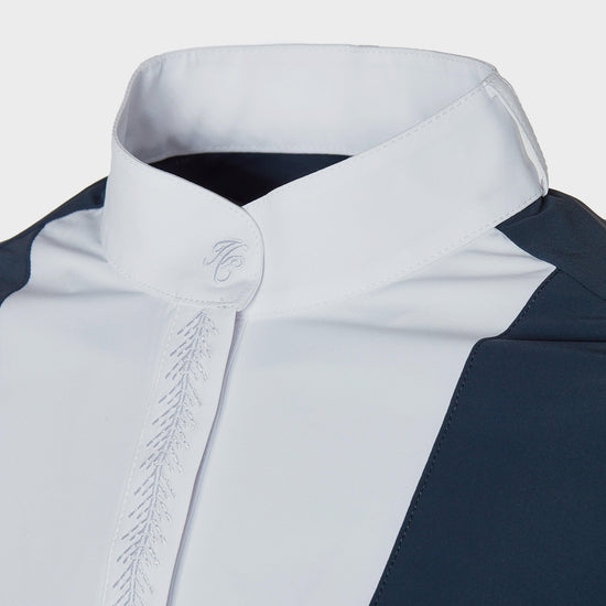 Womens Gatcombe Long Sleeve Show Shirt Ink Navy