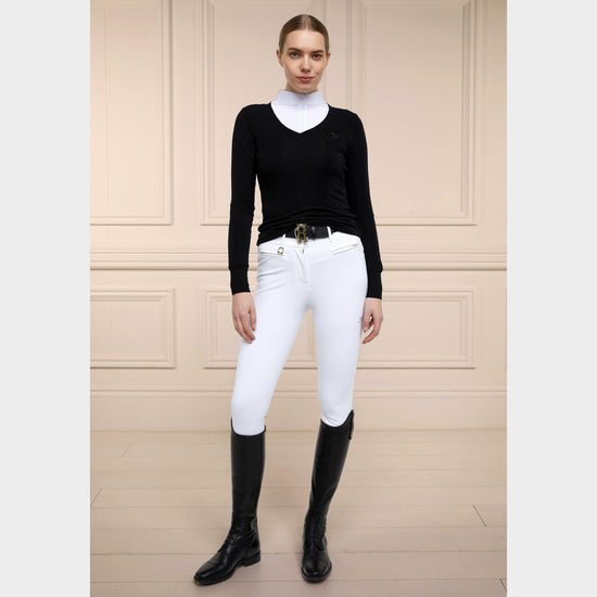 Womens Soft Touch V-Neck Sweater Black