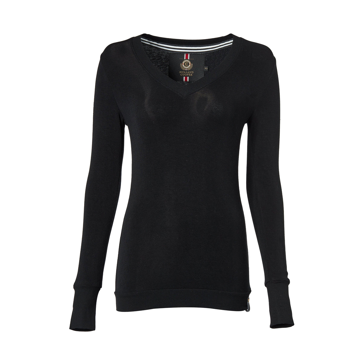 Womens Soft Touch V-Neck Sweater Black