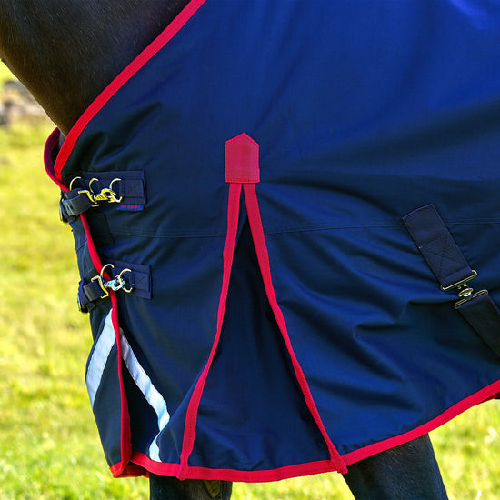 Original 50g Lightweight Standard Neck Turnout Rug Navy/Red