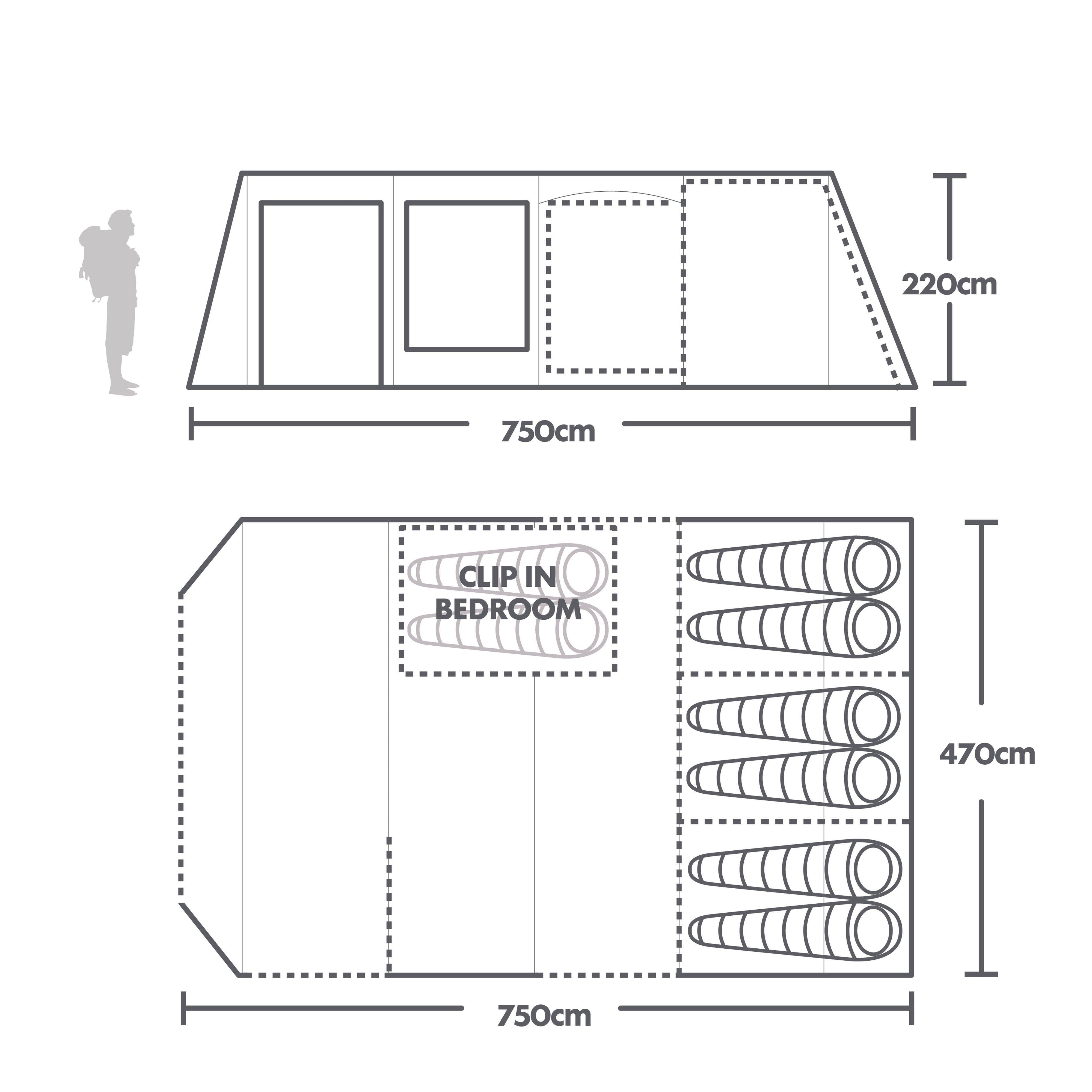 Refurbished Telstar 8 Nightfall Air Tent
