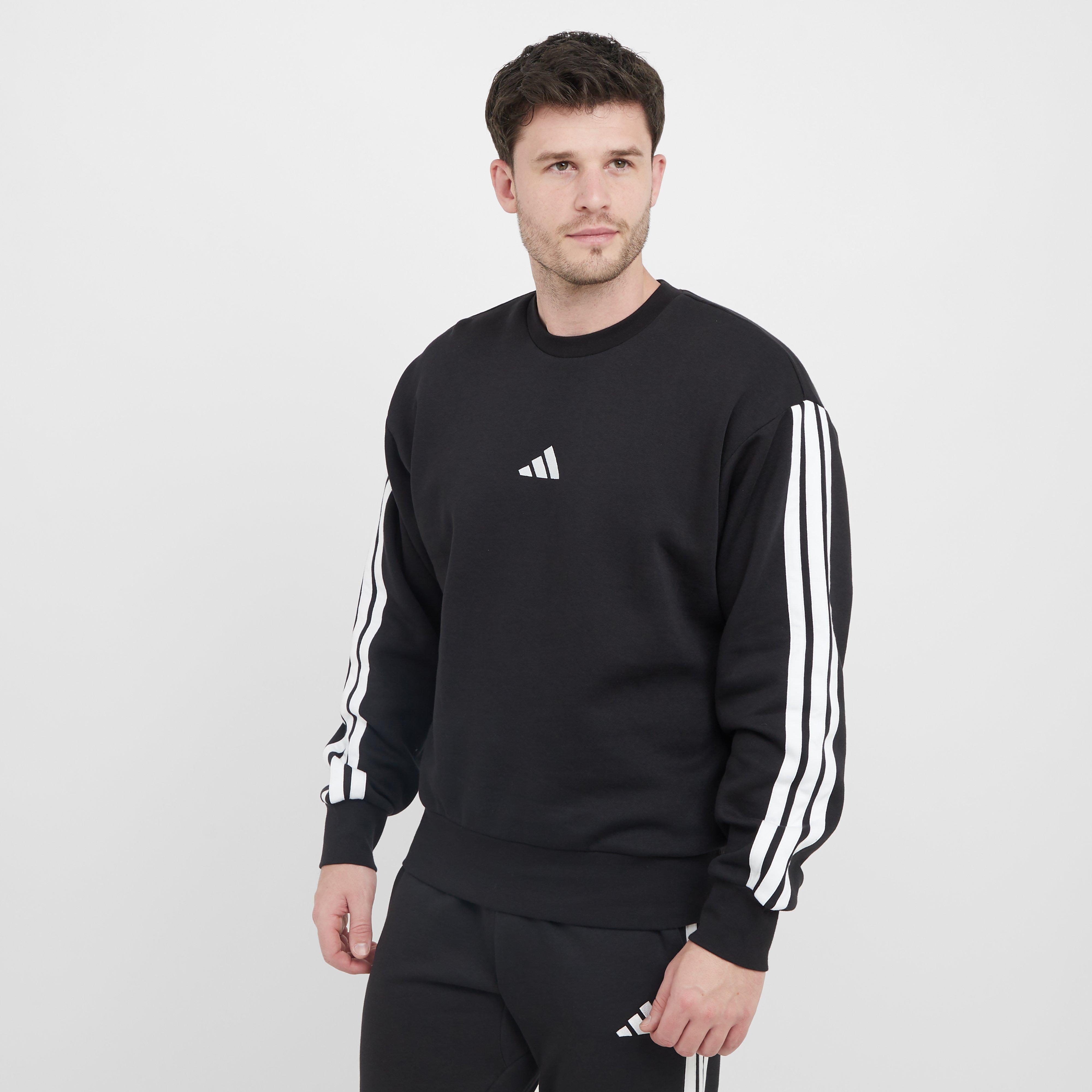 Men’s Essentials 3-Stripes Fleece Sweatshirt