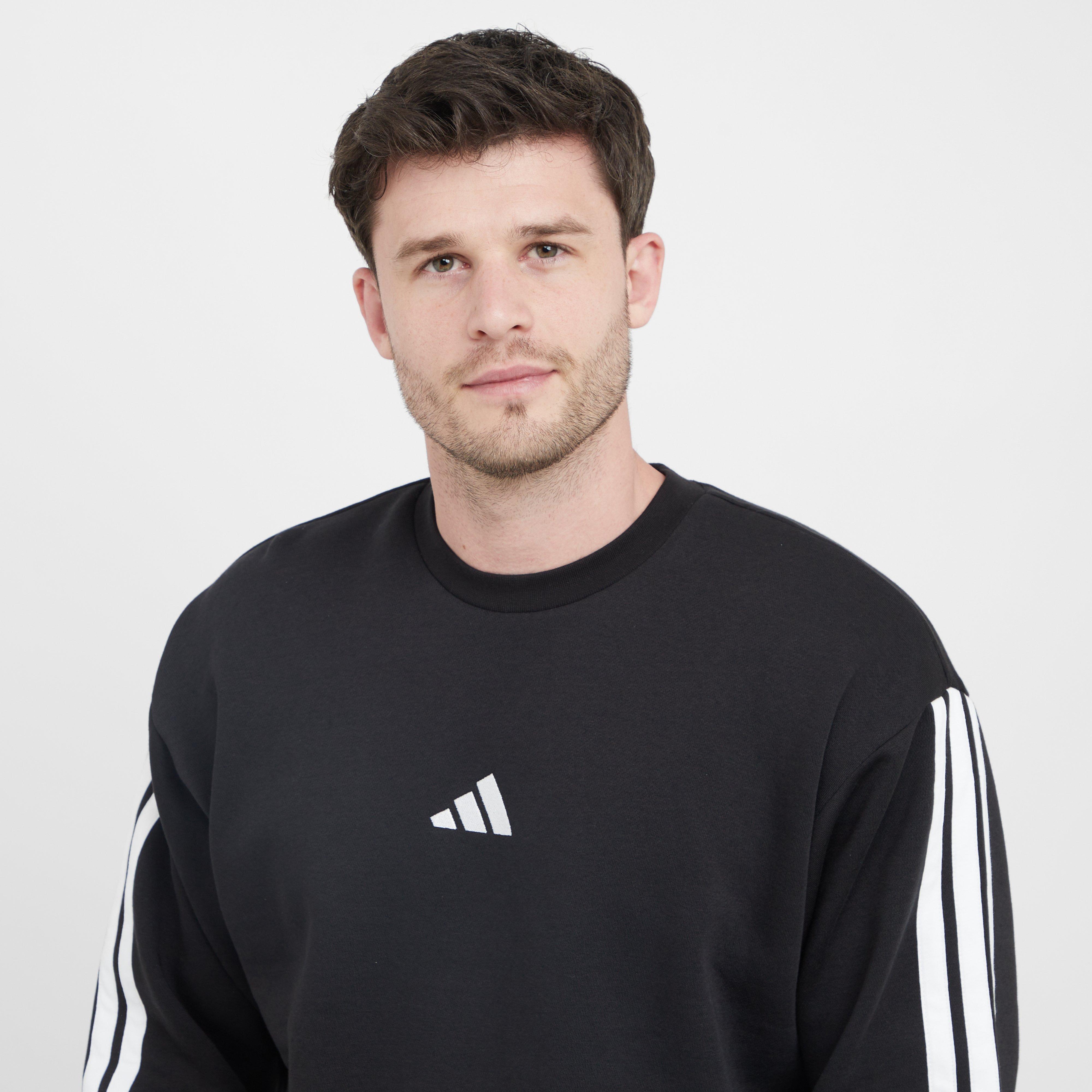 Men’s Essentials 3-Stripes Fleece Sweatshirt