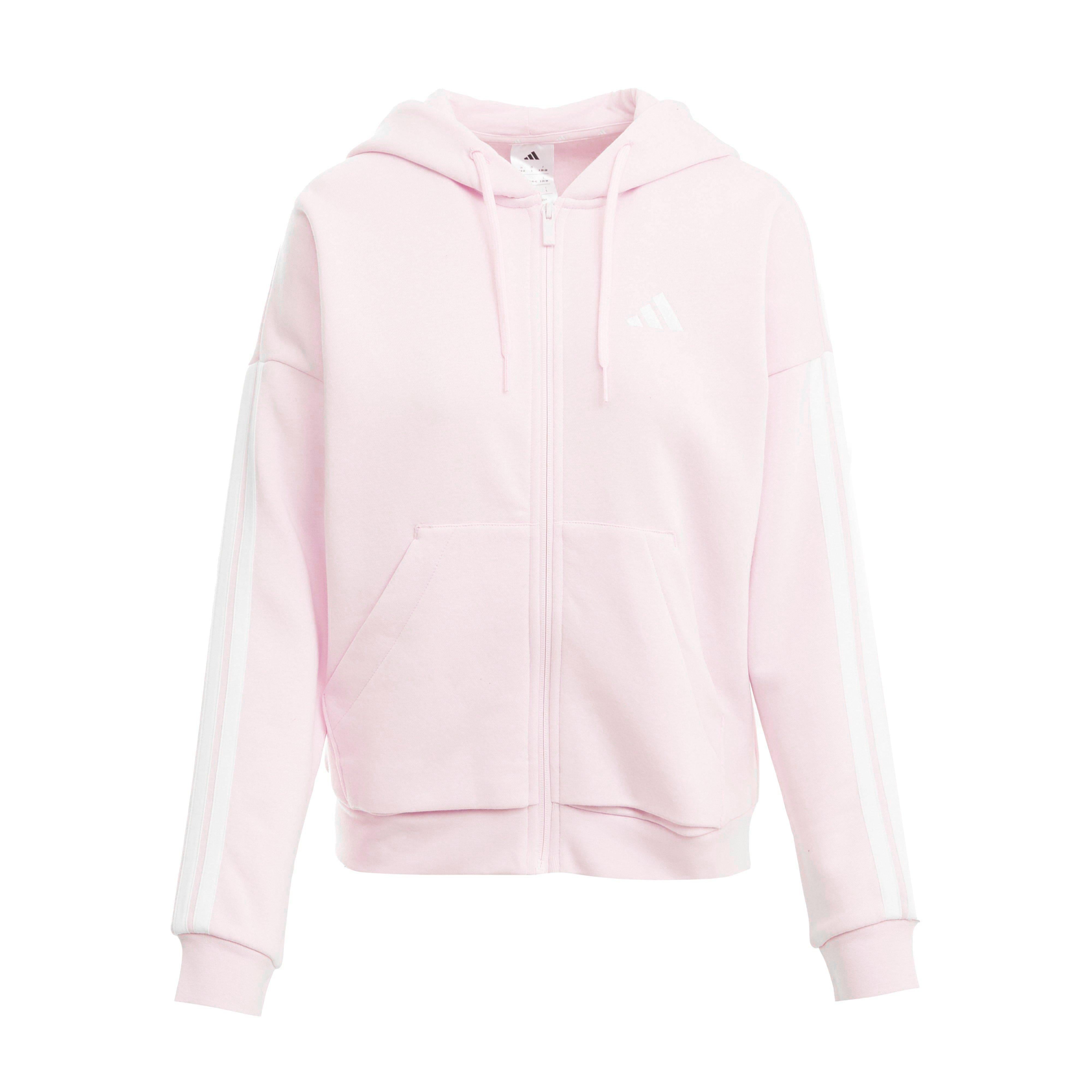 Women’s Essentials 3-Stripes Full-Zip Fleece Hoodie