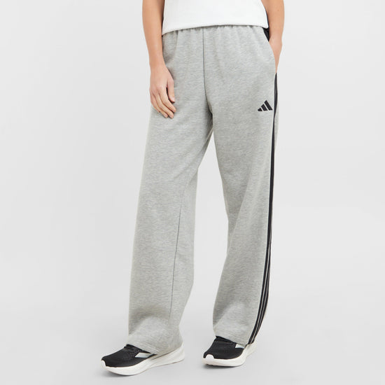 Women’s Essentials 3-Stripes Open-Hem Fleece Pants