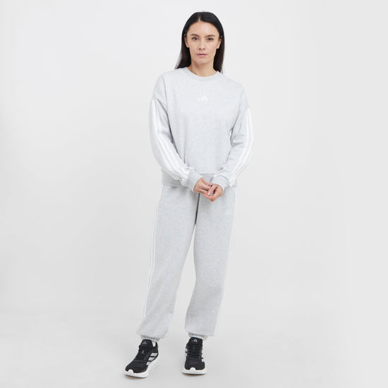 Women's Essentials 3-Stripe Fleece Sweatshirt