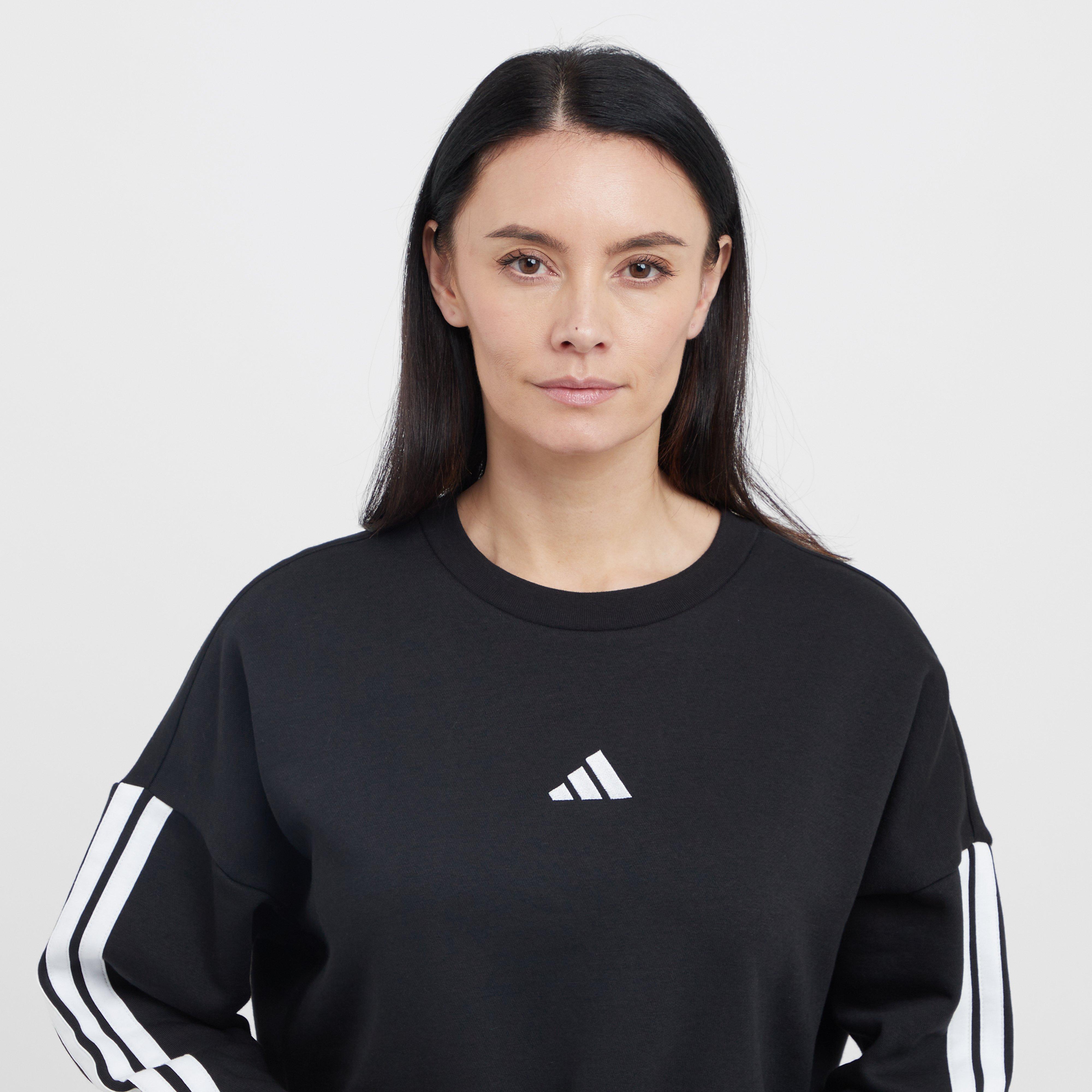 Women's Essentials 3-Stripe Fleece Sweatshirt