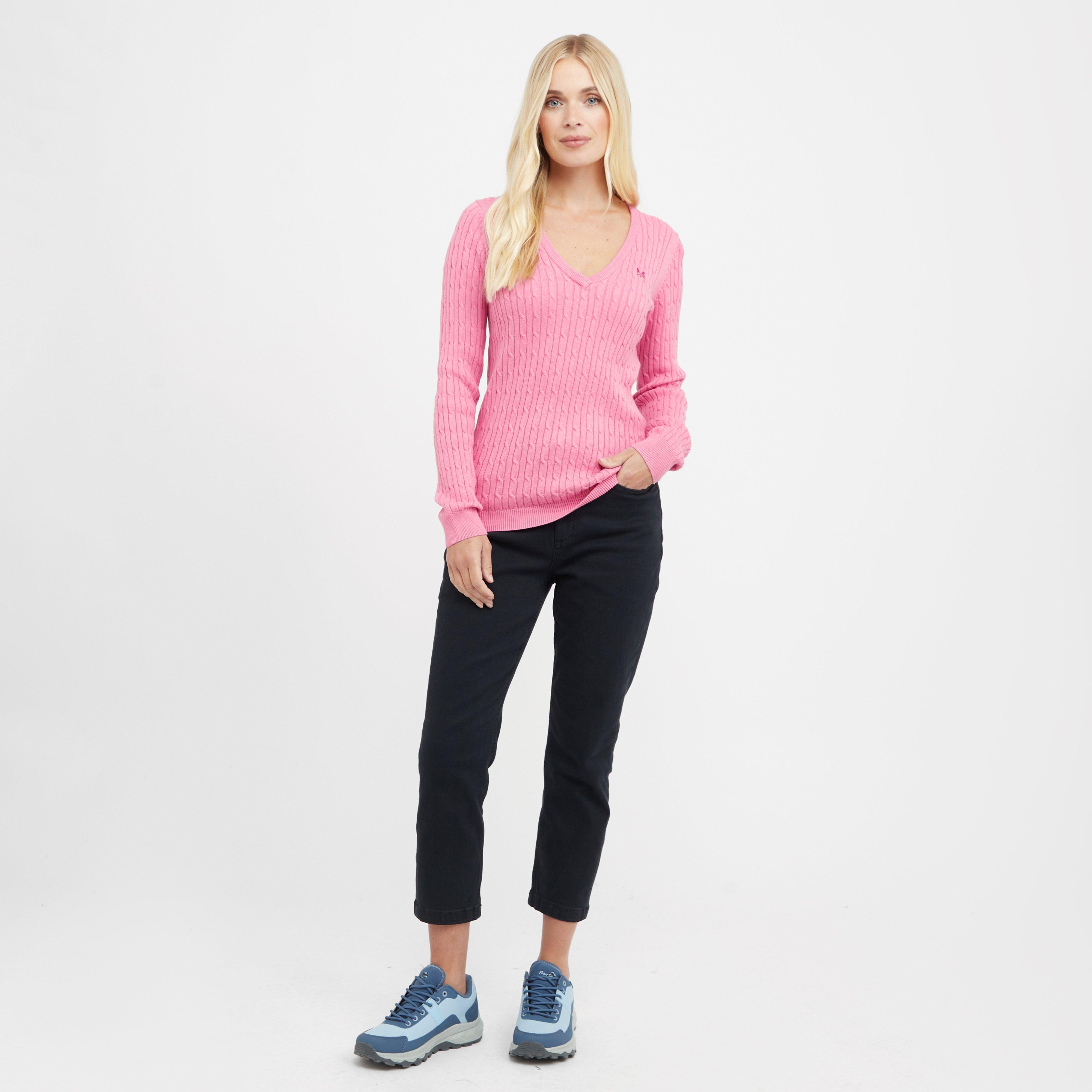 Women’s Heritage Cable Knit V Neck Jumper