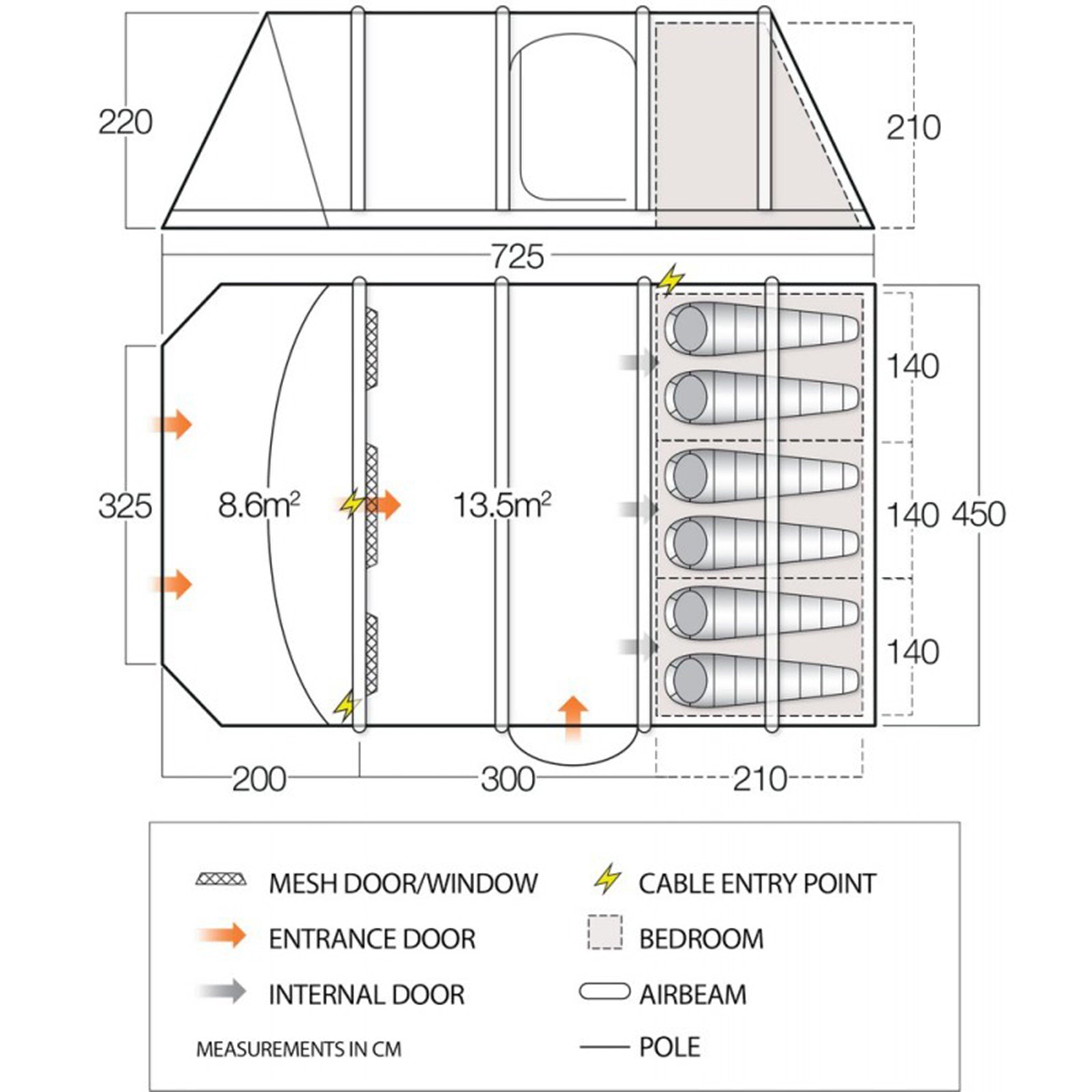 Refurbished Icarus Air Vista 600XL Inflatable Tent