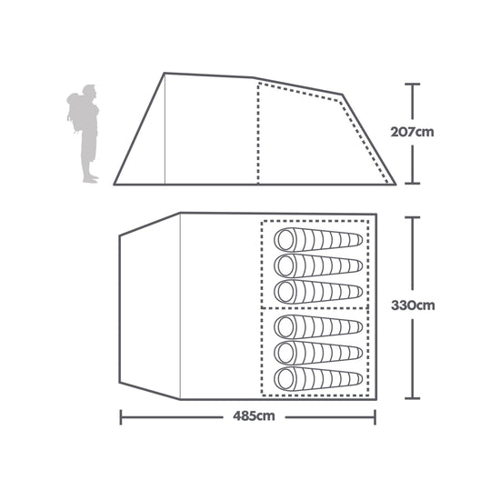 Refurbished Sendero 6 Family Tent