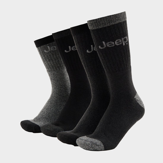 Men’s Performance Boot Socks 4 Pack