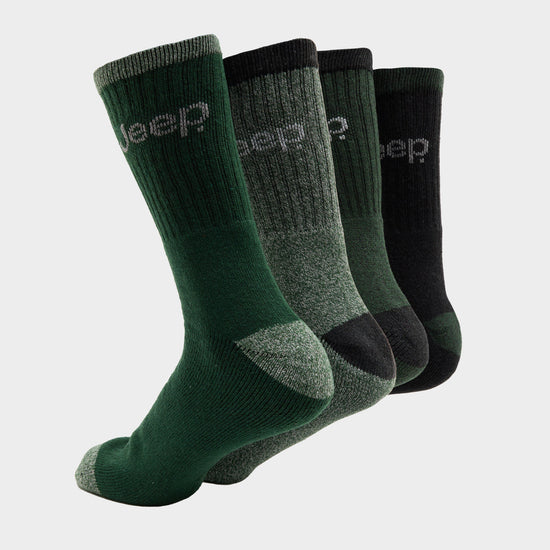 Men’s Performance Boot Socks 4 Pack