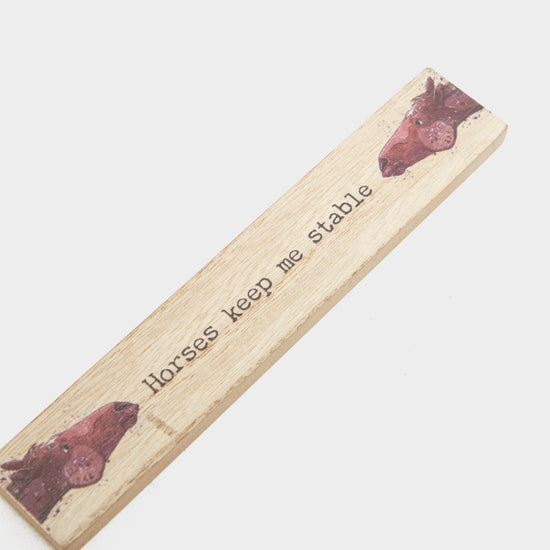 Horses Keep Me Stable Open Momento Block