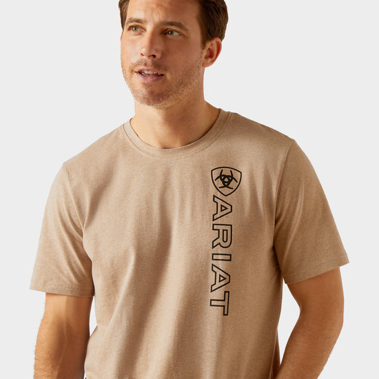 Mens Vertical Logo Short Sleeved Top