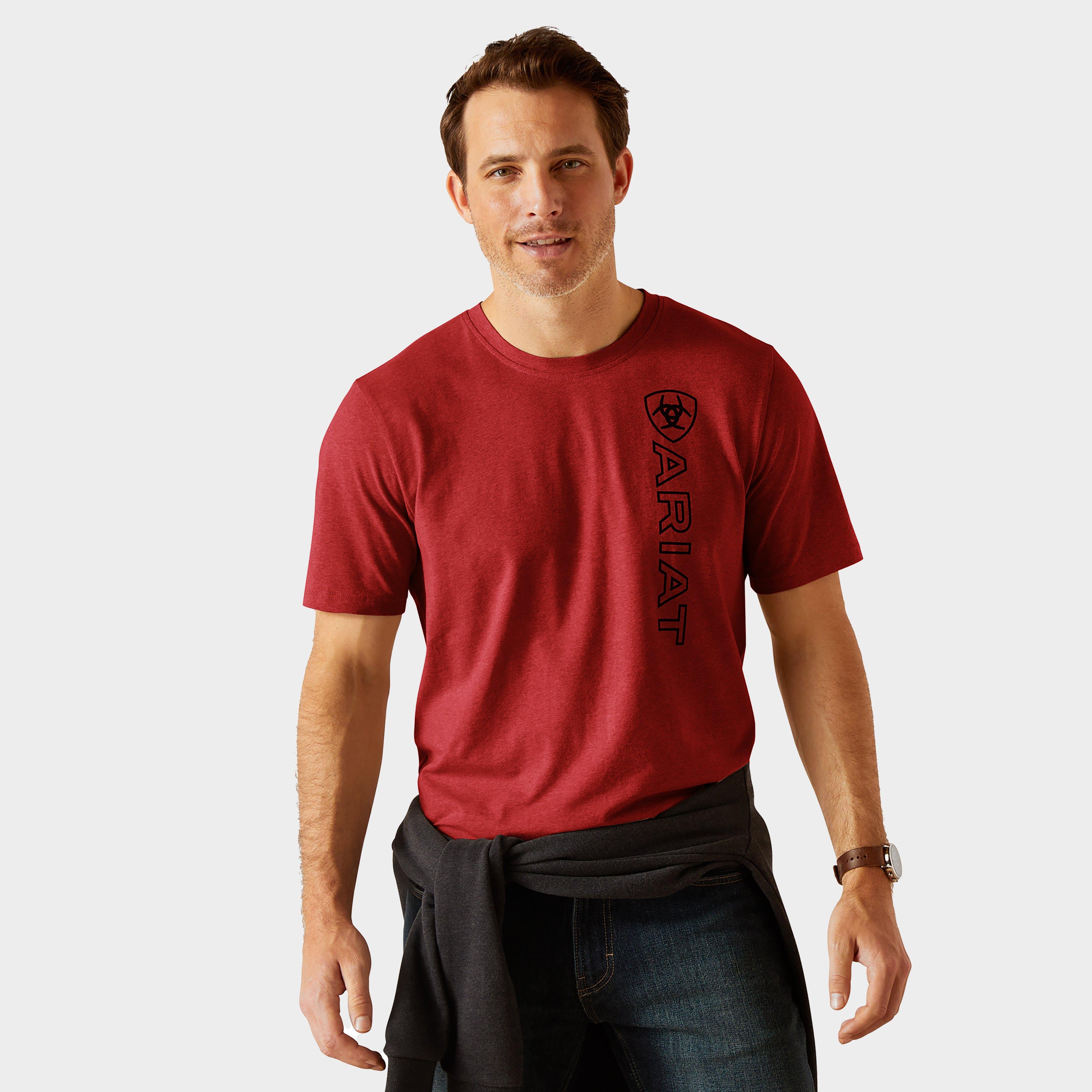 Mens Vertical Logo Short Sleeved Top