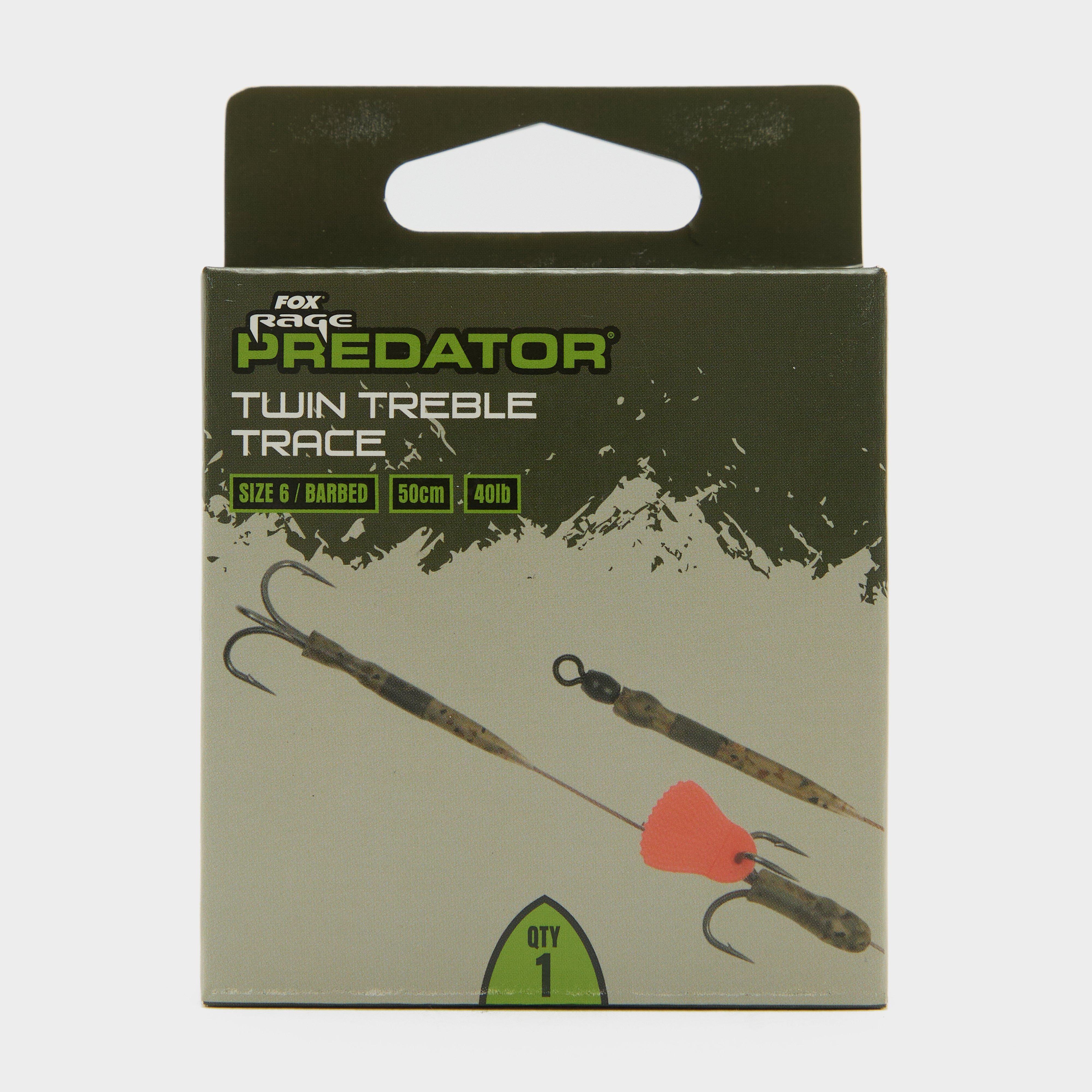 Predator Twin Treble Trace 52cm Size 6 Barbed