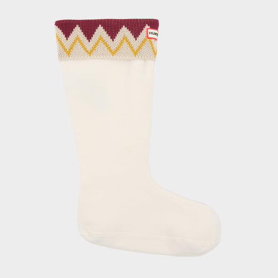 Unisex Recycled Zig Zag Short Boot Socks