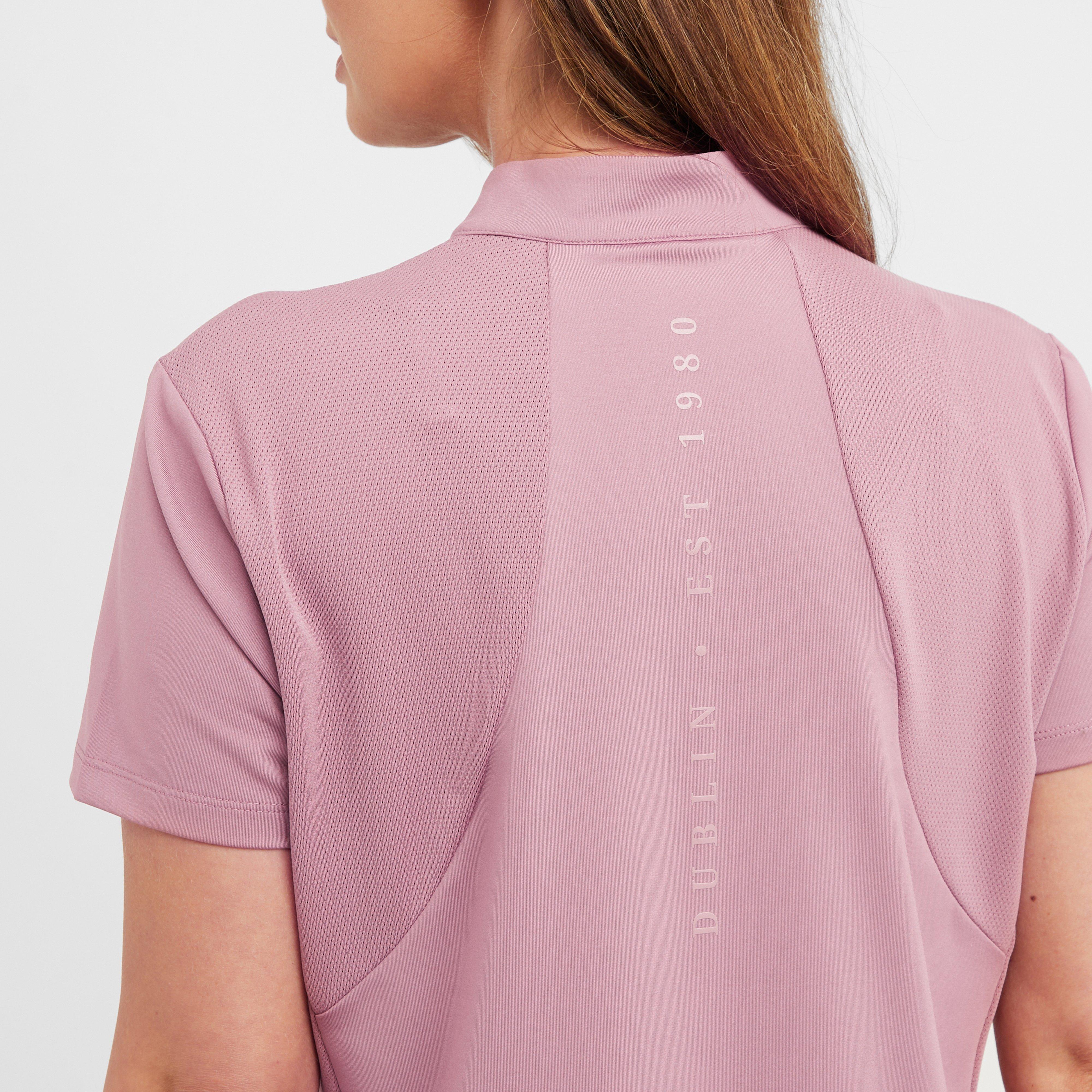 Women's 1/4 Zip Breathable Short Sleeved Riding Top