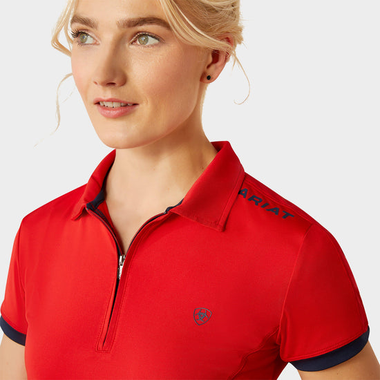 Womens Bandera 1/4 Zip Short Sleeved Polo Shirt