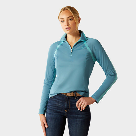 Womens Sunstopper 3.0 1/4 Zip Base Layer