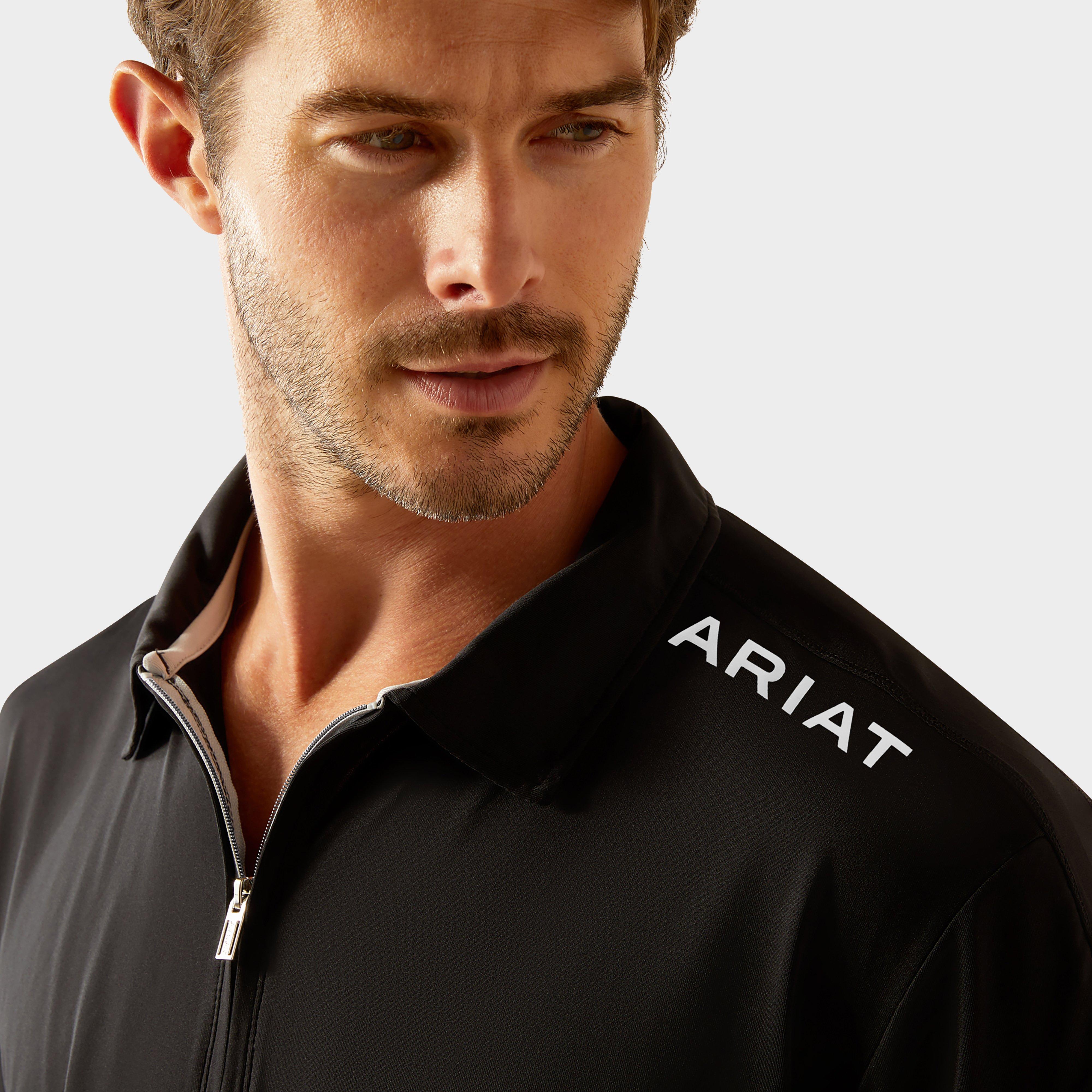 Mens Bandera 1/4 Zip Short Sleeved Polo Shirt