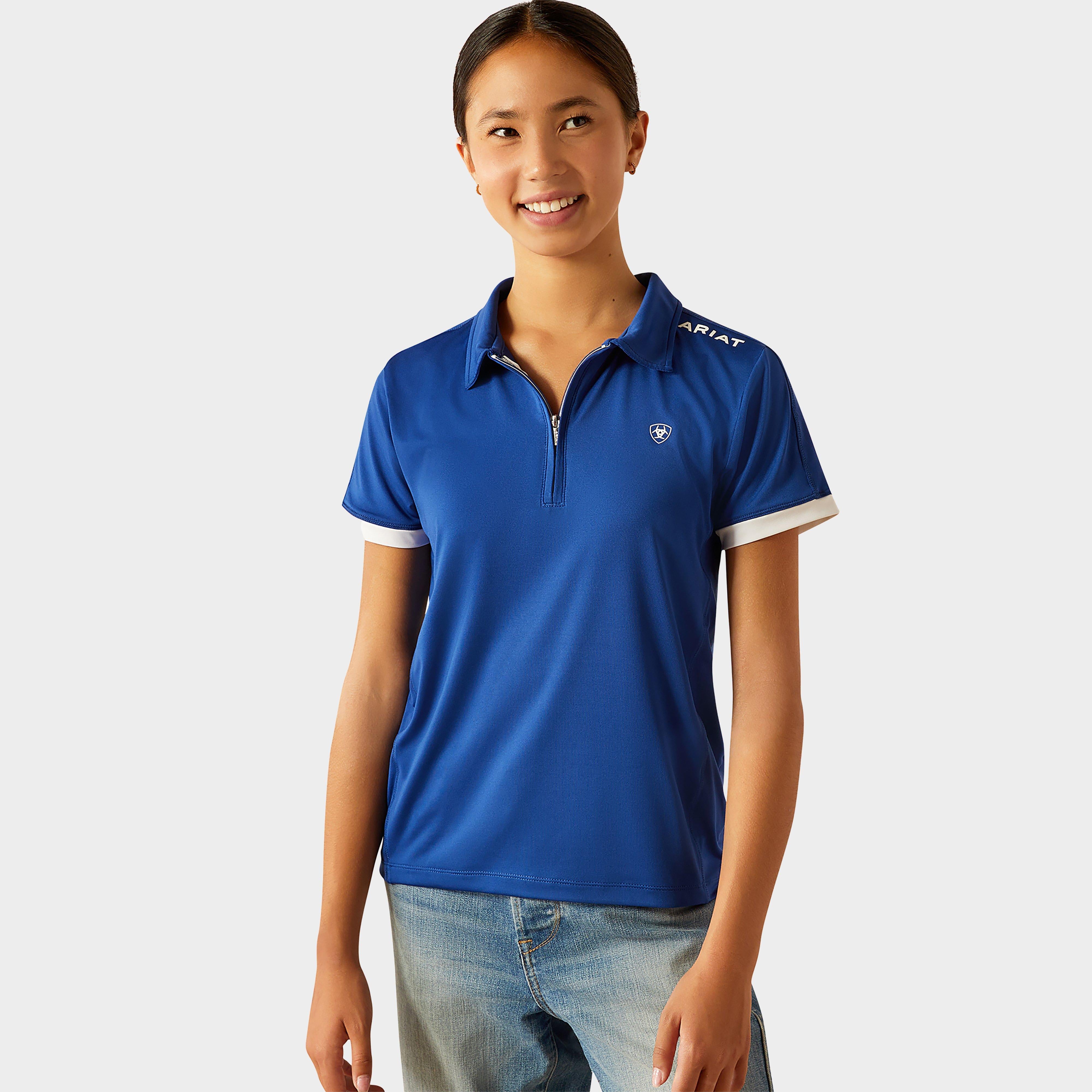 Kids Bandera 1/4 Zip Short Sleeved Polo Shirt